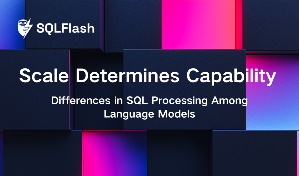 Scale determines capability differences in sql processing among