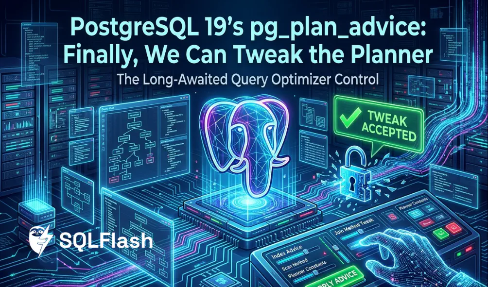PostgreSQL 19's pg_plan_advice: Finally, We Can Tweak the Planner